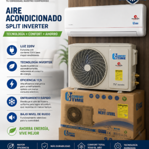 Aire acondicionado Comfort Time 12mil BTU inverter 220