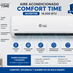 Aire de 18mil BTU inverter comfortime 220