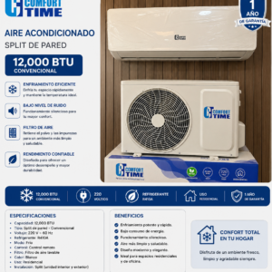 220 Aire comfortime 12mil BTU convencional