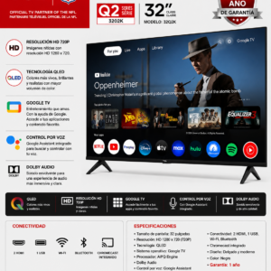 TV TCL Q2 QLED 32” HD Google TV